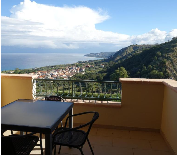 Terrazzo privato vista mare a Parghelia